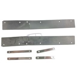 [514598] Rubber strips and stainless mounts, front wheelarches, 2 side