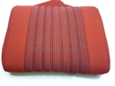 Seat covers Pallas striped "cornaline red", 1970-1972, set for 1 car