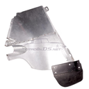 Splash shield, right rear wheelarch, with mudflap, Berline