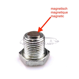 [103029] Tappo di scarico nella coppa dell'olio, magnetico.