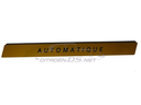 Sigle "Automatique" 