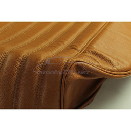 [717723] Brown leather (natural) seat covers for 1 car