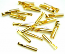 Brass wiring connectors, 4mm, set of 10 pairs