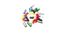 [207129] Plastiques colorés pour cosses 3mm, 100pcs.
