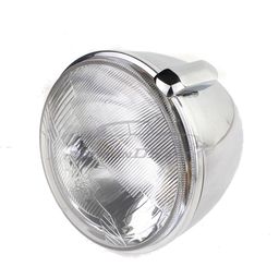 [H61652] Chromed headlamp with H4 reflector, complete