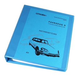 [918030] Citroën D-Model original repair book over 300 pages