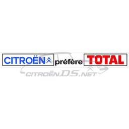 [815621] &quot;Citroën préfère TOTAL&quot; Aufkleber lang
