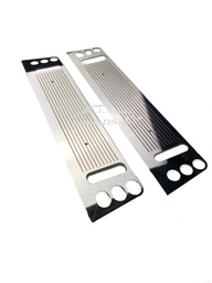 [717794] Stainless steel cover for height adjustment of the front seats, pair