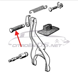 [104085] Clutch adjusting screw, mech. gearbox, 09/1965-07/1972, used