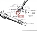 Guarnizione sull'asta di comando dello sterzo, LHS, 07/1966-09/1967