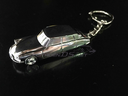 Citroën DS keyring, chromed, 1:87 scale