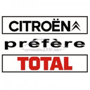 Adesivo rettangolare "Citroën préfère TOTAL"