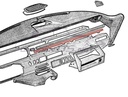 Modanatura decorativa del cruscotto Pallas 1970-1975, nuova originale