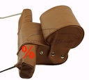 SPECIAL OFFER!  Headrest large model wirth original leather ”Fauve” (2-tone light brown), pair