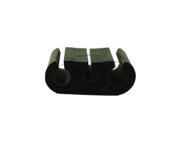 [308415] Bloc caoutchouc pour 3 tuyaux hydraulique 6,35/4,5/6,35mm