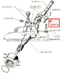 [309021] Rubber ring for steering swivel joint, LHS