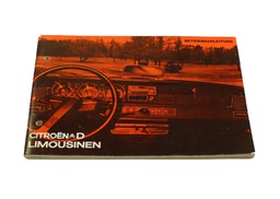 [918272] CitroenD Limousines, 1973, Operating Instructions, over 60 pages, ORIGINAL, the German edition