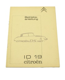[918282] Operating instructions ID 19, NEW and ORIGINAL, the German edition