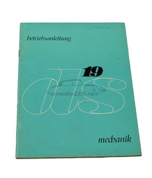 [918286] Istruzioni per l'uso DS19, meccanica, 1965/66, ORIGINALE 