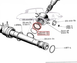 [309027] Rubber ring in steering rack / pinion, LHS, 07/1966-09/1967