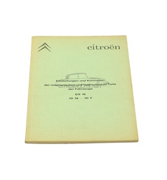[918292] Operating instructions DS19, ID19, ID F, ORIGINAL,09/64, the German edition