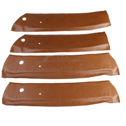 [717787] Door top trims, Pallas, 2 tone light brown 'Fauve' leather, set