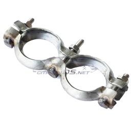 [207565] Collier lunette INOX transversal-double tubes