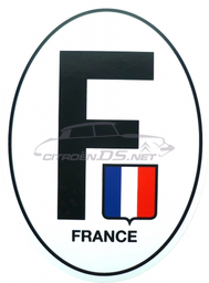 [815617] &quot;F&quot; France, country sticker, oval, 3.7x5.7cm